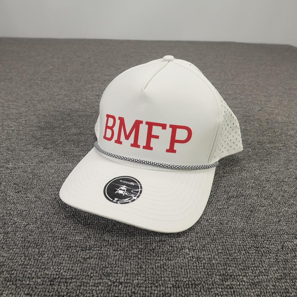 Blackhawk BMFP Hat Cap Snap Back Mens One Size White Perforated Rope Trucker